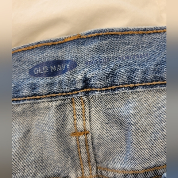 Mens Old Navy Boot Cut 100% Cotton 32/36 Light Wash - Picture 2 of 7